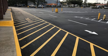 Line Striping for Parking Lot